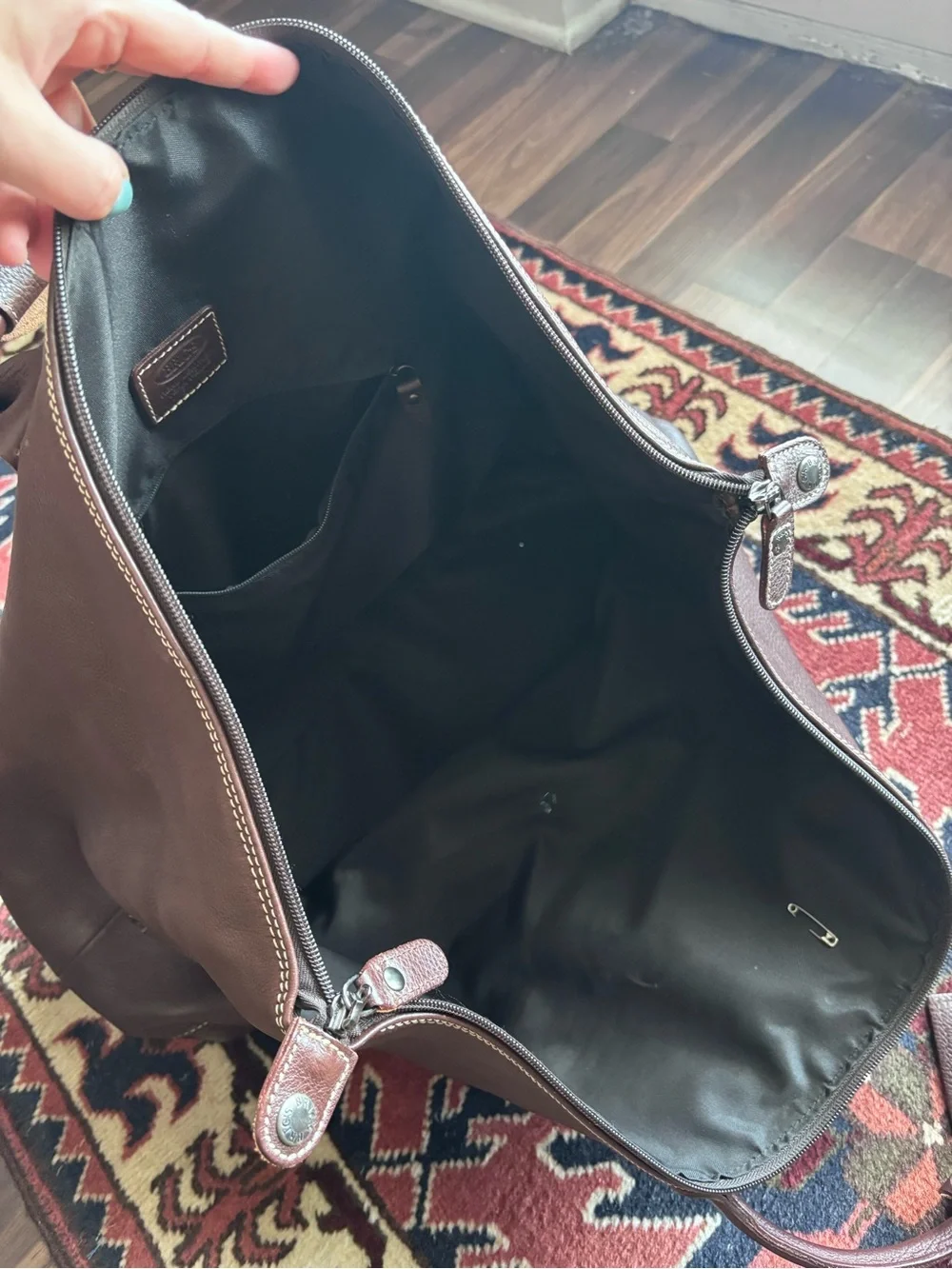 Bric's Leather Weekender Bag in Brown